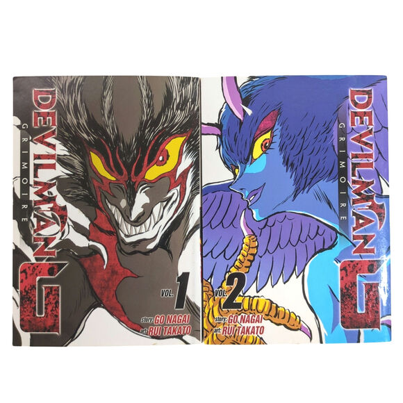 Devilman Grimoire Lot Volumes 1 & 2 Manga Series First Printings 2017 2018 16+ - Picture 1 of 3